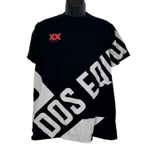 Dos Equis Men's T Shirt XX Graphic Black‎ White Logo Tee Size M